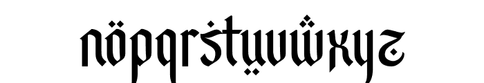 Aljawi Font LOWERCASE