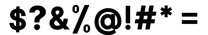 All Genders Bold v4 Font OTHER CHARS
