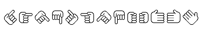 All My Hands Font UPPERCASE