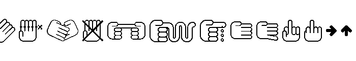 All My Hands Font UPPERCASE