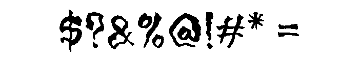 Allarmantedemo Font OTHER CHARS