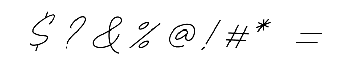 Allena Signature Font OTHER CHARS