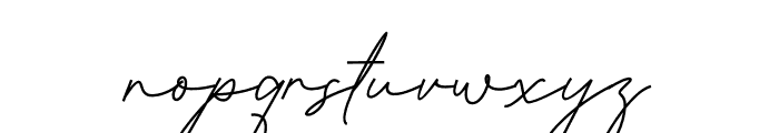 Allena Signature Font LOWERCASE
