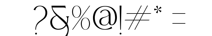 Allenia Regular Font OTHER CHARS
