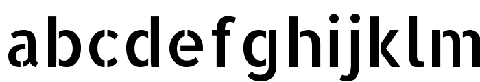 Allerta Stencil Regular Font LOWERCASE