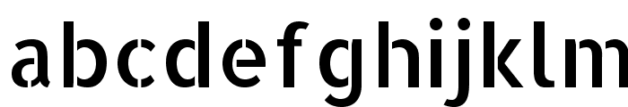 AllertaStencil-Regular Font LOWERCASE