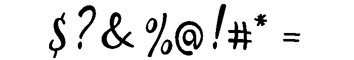 Allessa Script Free Sample Font OTHER CHARS