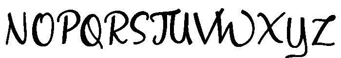 Allessa Script Free Sample Font UPPERCASE