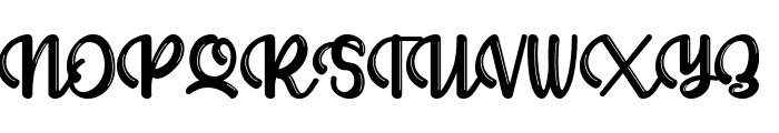 Allianta Personal Use Only Font UPPERCASE