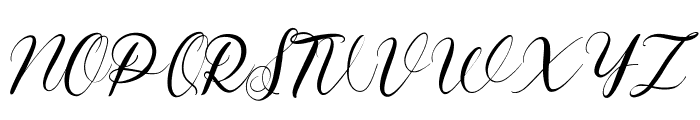 Allisha Croft Free Regular Font UPPERCASE