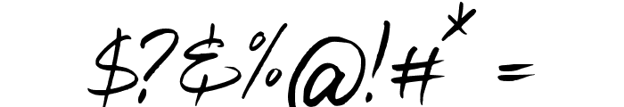 AllisonDreamDemo-Regular Font OTHER CHARS