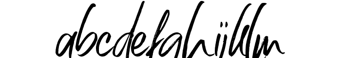 AllisonDreamDemo-Regular Font LOWERCASE