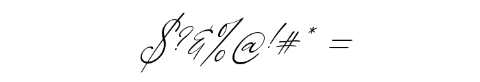 Alloystan Italic Font OTHER CHARS