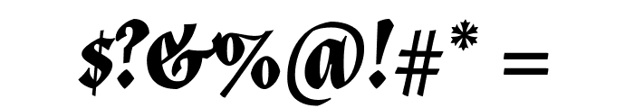 Almendra Bold Italic Font OTHER CHARS