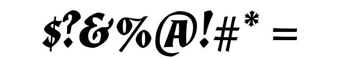 Almendra SC Bold Italic Font OTHER CHARS