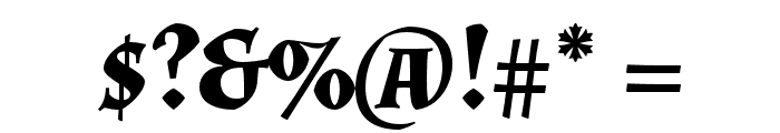 Almendra SC Bold Font OTHER CHARS