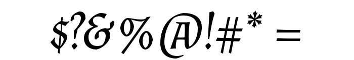 Almendra SC Italic Font OTHER CHARS