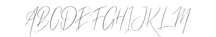 Almond signature Font UPPERCASE