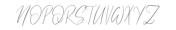 Almond signature Font UPPERCASE