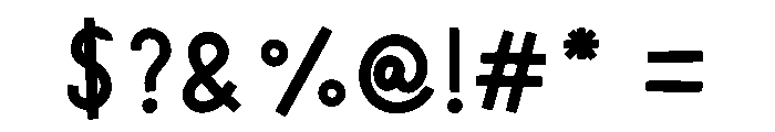 AlmostBold Font OTHER CHARS