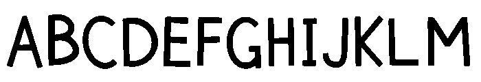 AlmostBold Font UPPERCASE