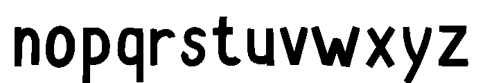 AlmostBold Font LOWERCASE