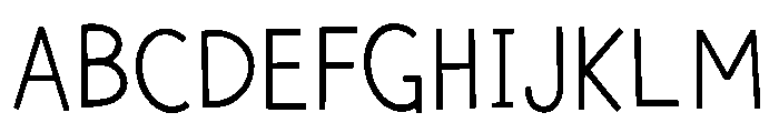 AlmostMedium Font UPPERCASE