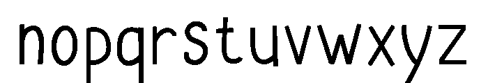 AlmostMedium Font LOWERCASE
