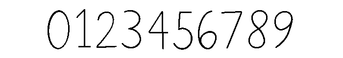 AlmostThin Font OTHER CHARS