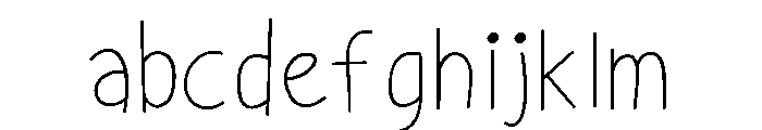 AlmostThin FONT