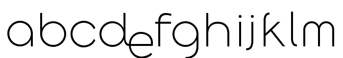 Along Sans s2 ExtraLight Font LOWERCASE