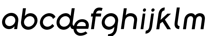 Along Sans s2 MediumItalic Font LOWERCASE
