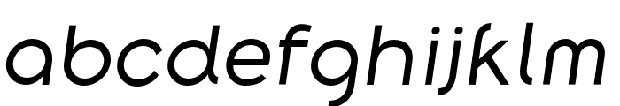 Along Sans s2 RegularItalic Font LOWERCASE