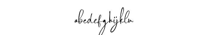 Alpha Danthe PERSONAL USE Regular Font LOWERCASE