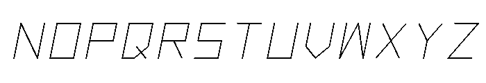 Alpha Prota Italic Font UPPERCASE