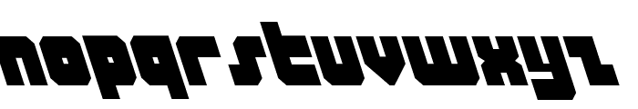 Alpha Taurus Leftalic Font LOWERCASE