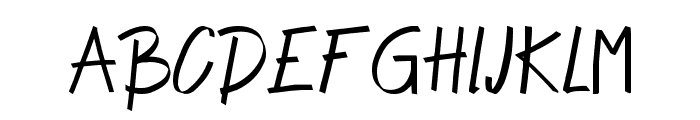 Alpha Thin Font LOWERCASE