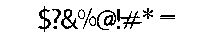 Alpha crisp Font OTHER CHARS