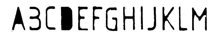 AlphaRuler-Bold Font UPPERCASE