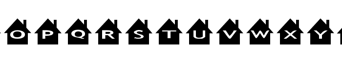 AlphaShapes houses Font LOWERCASE