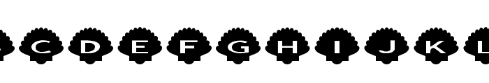 AlphaShapes shells Font LOWERCASE