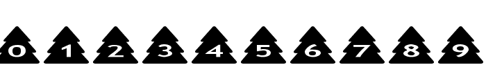 AlphaShapes xmas trees Font OTHER CHARS