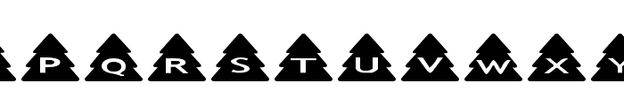 AlphaShapes xmas trees Font LOWERCASE