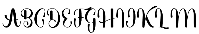 Alphabet Elisabeth Font UPPERCASE