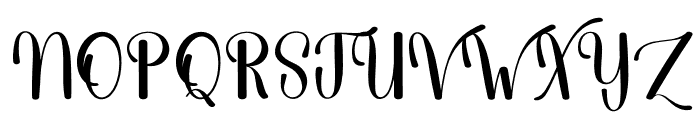 Alphabet Elisabeth Font UPPERCASE