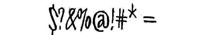 Alphabet Minus Eighty Ink Font OTHER CHARS