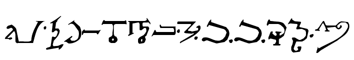 Alphabet-of-the-Magi Font UPPERCASE