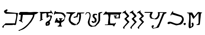 Alphabet-of-the-Magi Font LOWERCASE
