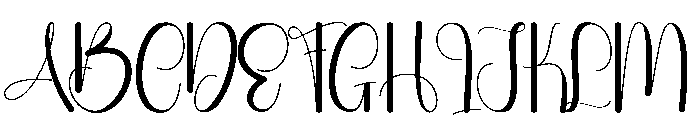 Alphabet1 Font UPPERCASE
