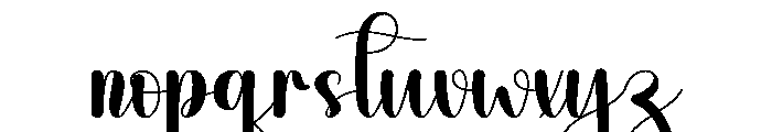 Alphabet1 Font LOWERCASE